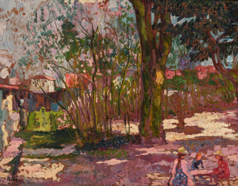 Enfants de l’artiste au parc